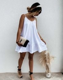 Дамска рокля в бяло - код 47644
