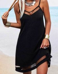 Кокетна дамска рокля в черно - код 5281