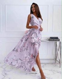 Дамска рокля с флорален десен - код 22122 - 5