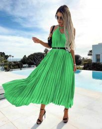 Дамска рокля солей в зелено - код 0713