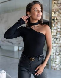 Атрактивна дамска блуза в черно - код 00130