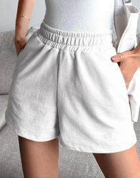 Дамски къси панталонки в бяло - код 11054