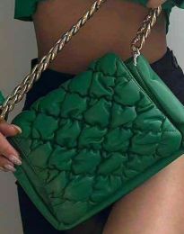 Атрактивна дамска чанта в зелено - код B3004