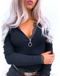 Дамска блуза в черно - код 4046