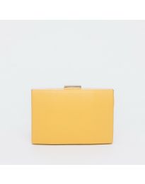 Чанта тип клъч в жълто - код 10035