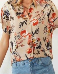 Дамска риза с флорални мотиви - код 43677 - 3