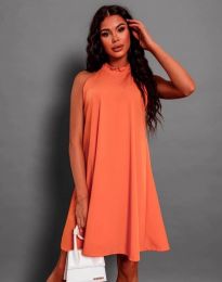 Атрактивна дамска рокля в оранжево - код 9124