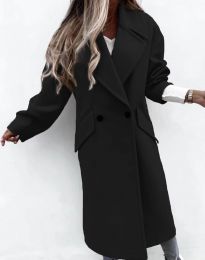 Дамско палто в черно - код 7969