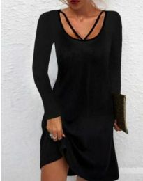 Дамска рокля в черно - код 12066
