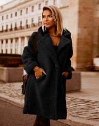 Дамско палто в черно - код 5404