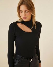 Атрактивна дамска блуза в черно - код 38963