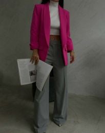 Елегантно дамско сако в цвят циклама - код 200502