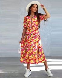 Флорална дамска рокля - код 8964 - 1