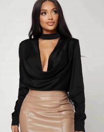 Елегантна дамска блуза в черно - код 9783
