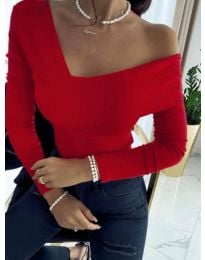 Атрактивна дамска блуза в червено - код 5343