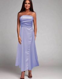 Дамска рокля в светлосиньо - код 9857