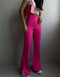 Елегантен дамски панталон в цвят циклама - код 001009