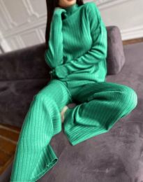 Дамски комплект в зелено - код 9006