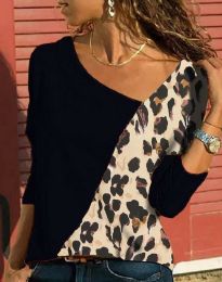 Дамска блуза с атрактивен десен - код 9584 - 1
