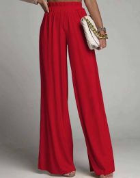 Елегантен дамски панталон в червено - код 0745