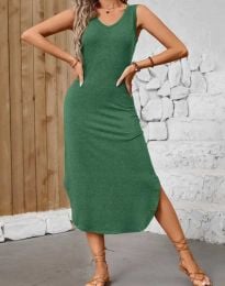 Атрактивна дамска рокля в зелено - код 55070