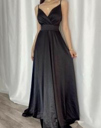 Елегантна дамска рокля в черно - код 582151