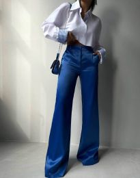 Атрактивен дамски панталон в синьо - 01013
