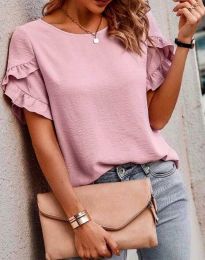 Атрактивна дамска блуза в розово - код 56370