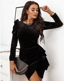 Елегантна дамска рокля в черно - код 8085