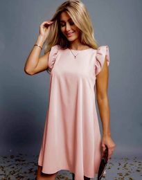 Свободна дамска рокля в розово - код 0046