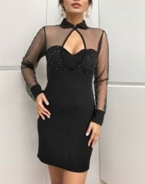 Елегантна дамска рокля в черно - код 20005