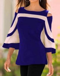 Дамска блуза с атрактивен десен - код 4289 - 3