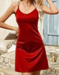 Атрактивна дамска рокля в червено - код 40012