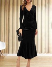 Дамска рокля в черно - код 55023
