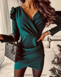 Атрактивна дамска рокля в зелено - код 48411