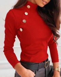 Дамска блуза поло в червено - код 54444
