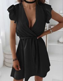 Феерична дамска рокля в черно - код 73290