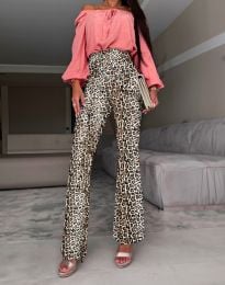 Атрактивен дамски панталон в леопардов десен - код 11110