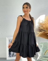Лятна дамска рокля в черно - код 0925