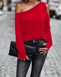 Елегантна дамска блуза в червено - код 90018