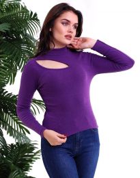 Дамска блуза в лилаво - код 9286