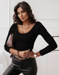 Атрактивна дамска блуза в черно - код 0535