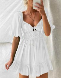 Дамска рокля в бяло - код 5691
