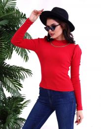 Атрактивна дамска блуза в червено - код 5113