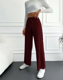 Дамски панталон в цвят бордо - код 30466