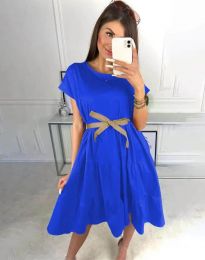 Дамска рокля в синьо - код 3958