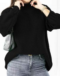 Дамски пуловер в черно - код 8799