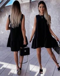 Атрактивна дамска рокля в черно - код 47177