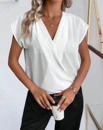 Елегантна дамска блуза в бяло - код 61048
