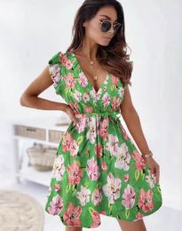 Дамска рокля с флорален десен - код 9147 - 5